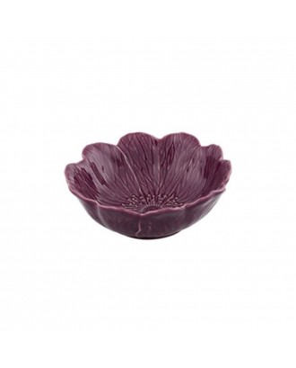 Bol ceramic mov, 17 cm, Flora - BORDALLO PINHEIRO